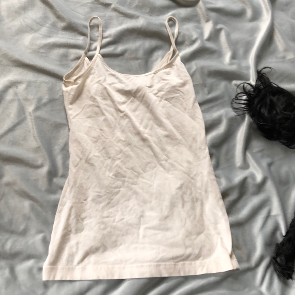 white tank top